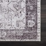 Rosman Gray Washable Rug - Clearance - Ornate Home