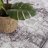 Rosman Gray Washable Rug - Clearance - Ornate Home