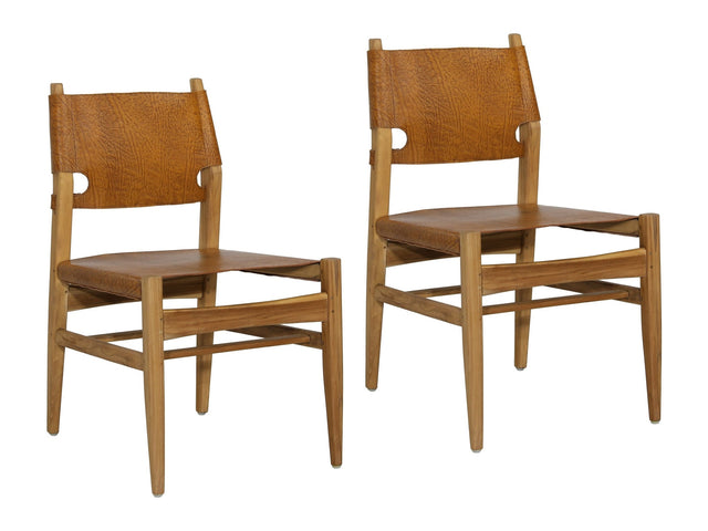Rossana Brown Dining Chair ((Set of 2)) - Ornate Home