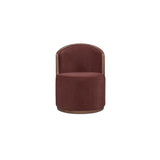 Rossi Berry/Natural Swivel Dining Chair - Ornate Home