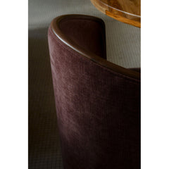 Rossi Berry/Natural Swivel Dining Chair - Ornate Home