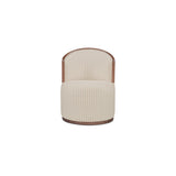 Rossi Stripe/Natural Swivel Dining Chair - Ornate Home
