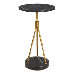 Rosston Black Marble Accent Table - Ornate Home