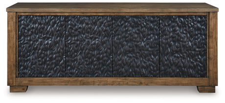 Rosswain Warm Brown 80" TV Stand - Ornate Home