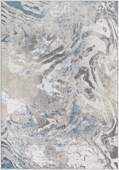 Rosthern Blue Marble Rug - Clearance - Ornate Home