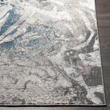 Rosthern Blue Marble Rug - Clearance - Ornate Home
