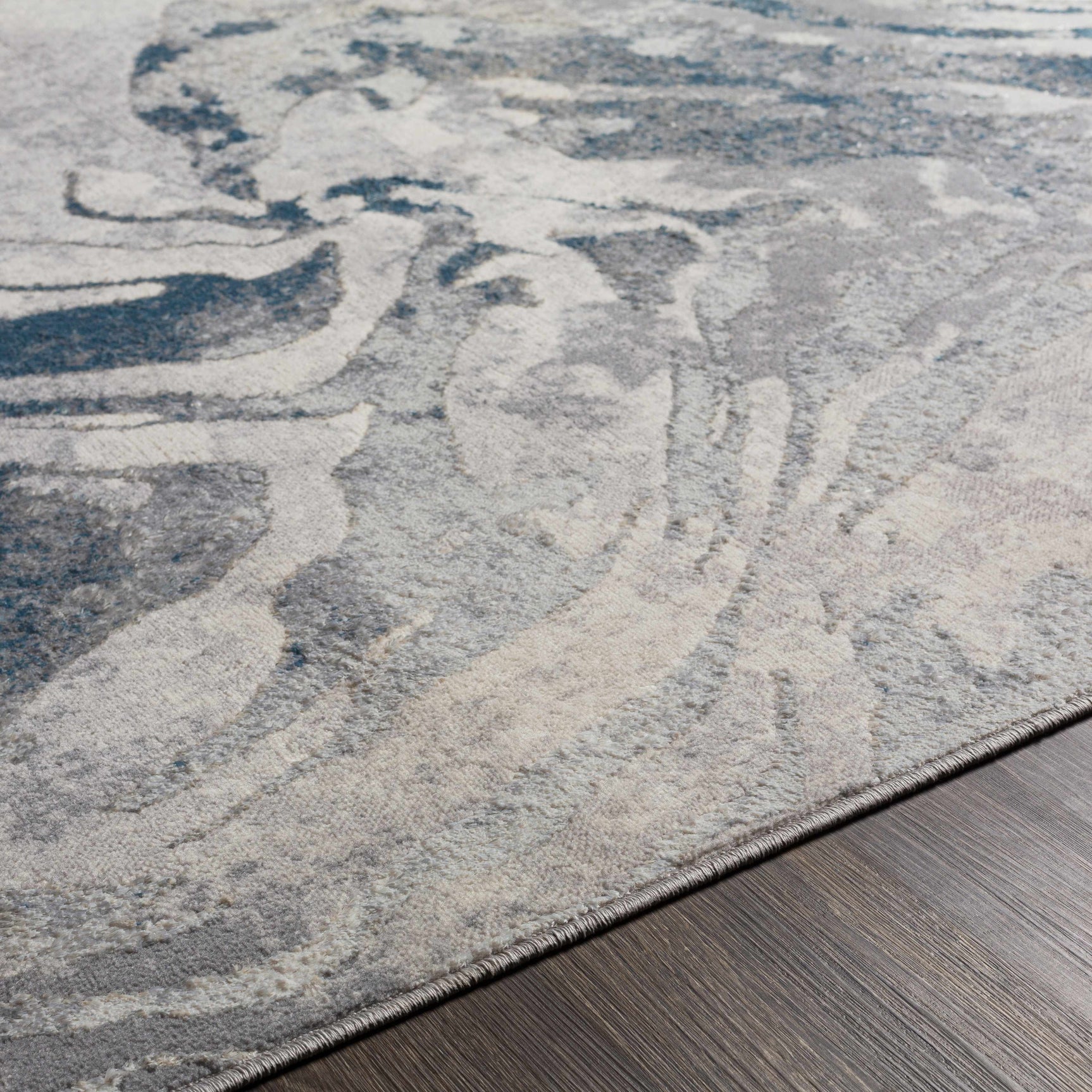 Rosthern Blue Marble Rug - Clearance - Ornate Home
