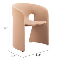 Rosyth Tan Dining Chair - Ornate Home