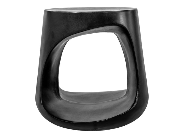 Rothko Black Outdoor Stool - Ornate Home