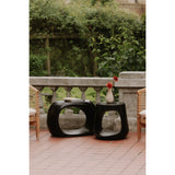 Rothko Black Outdoor Stool - Ornate Home