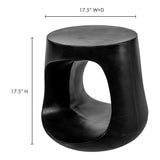 Rothko Black Outdoor Stool - Ornate Home