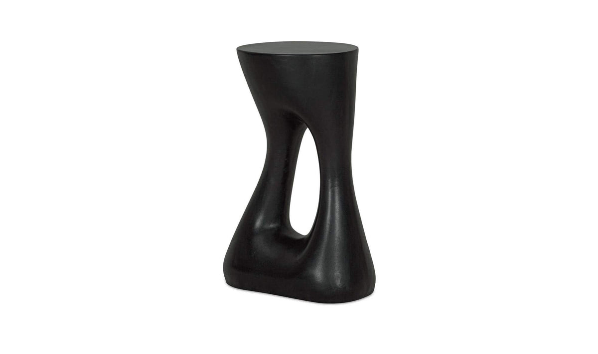 Rothko Black Tall Outdoor Side Table - Ornate Home