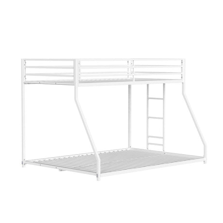 Rothwell Matte White Twin/Full Metal Bunk Bed - Ornate Home