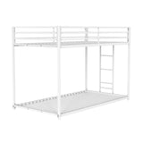 Rothwell Matte White Twin/Twin Metal Bunk Bed - Ornate Home