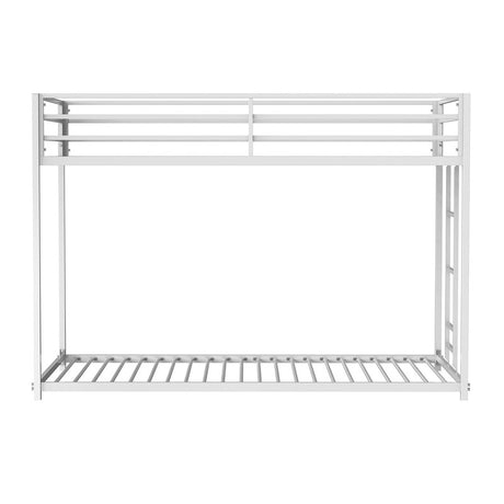 Rothwell Matte White Twin/Twin Metal Bunk Bed - Ornate Home