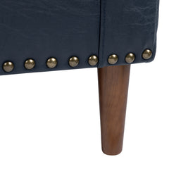 Rothwell Navy/Brown Accent Chair - Ornate Home