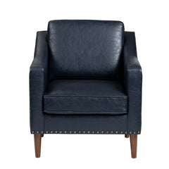 Rothwell Navy/Brown Accent Chair - Ornate Home