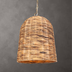 Rotorua Brass 1 Light Sea Grass Pendant - Ornate Home