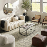 Round Mirror with Black Aluminum Frame - Ornate Home