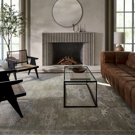 Round Mirror with Black Aluminum Frame - Ornate Home