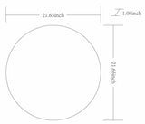 Round Mirror with Black Aluminum Frame - Ornate Home