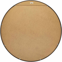Round Mirror with Black Aluminum Frame - Ornate Home