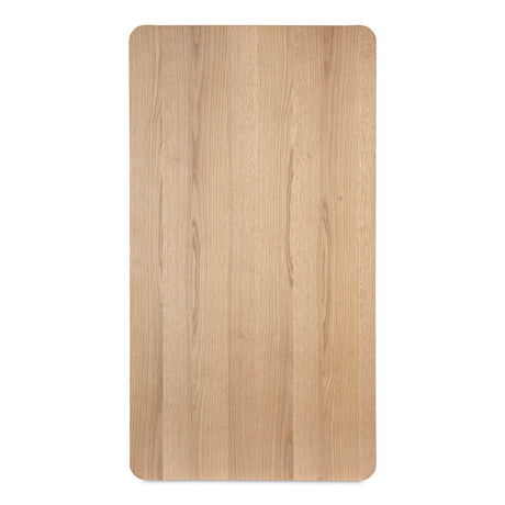 Round Natural Oak Off Coffee Table - Ornate Home