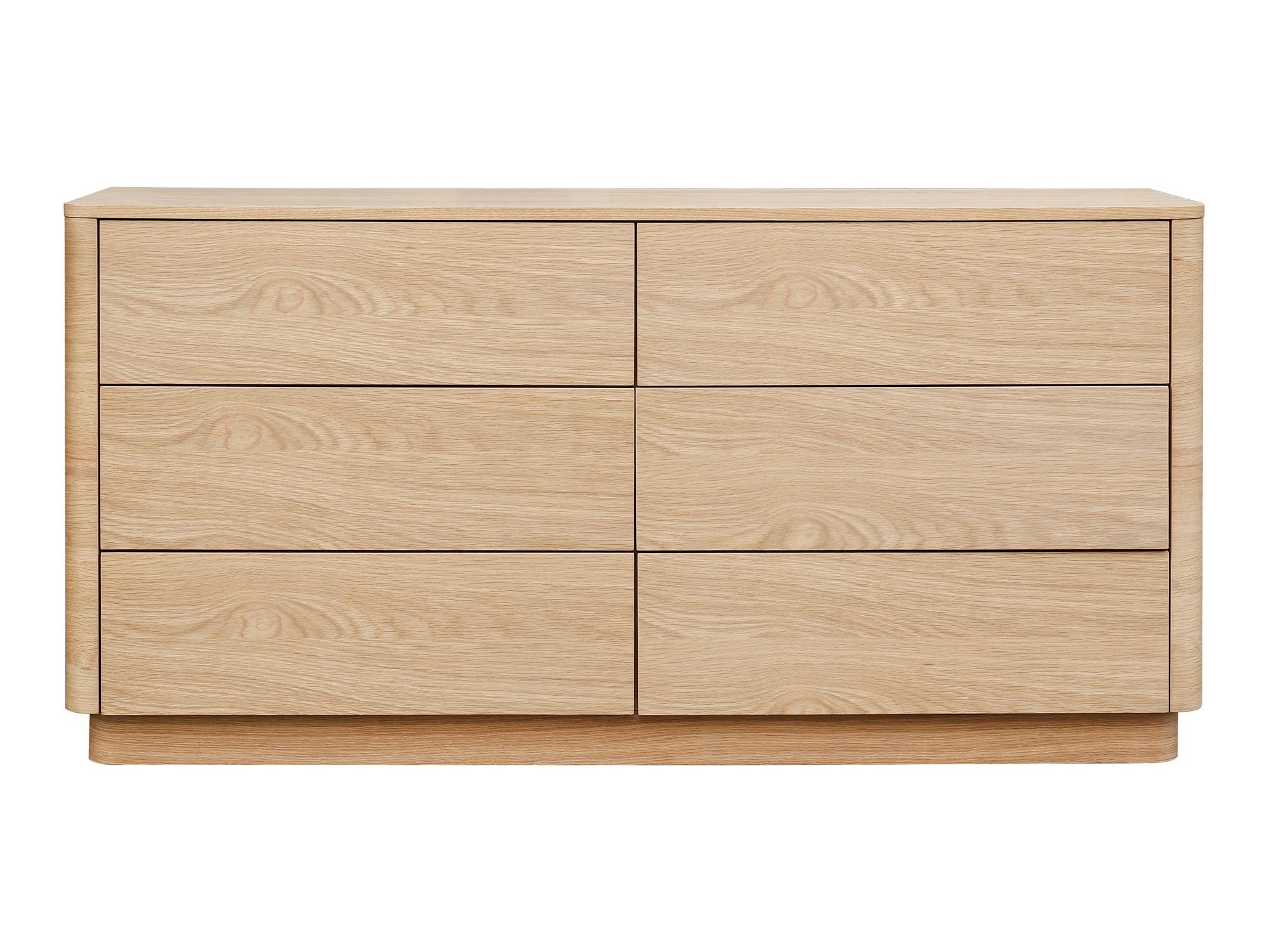 Round Off Light Oak Brown Dresser