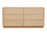 Round Off Light Oak Brown Dresser - Ornate Home