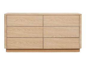 Round Off Light Oak Brown Dresser - Ornate Home