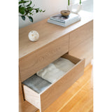 Round Off Light Oak Brown Dresser - Ornate Home