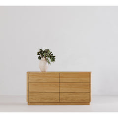 Round Off Light Oak Brown Dresser - Ornate Home