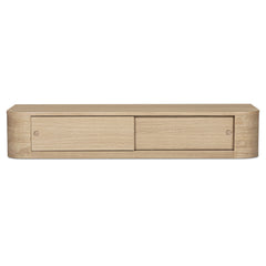 Round Off Natural Floating Console Table - Ornate Home