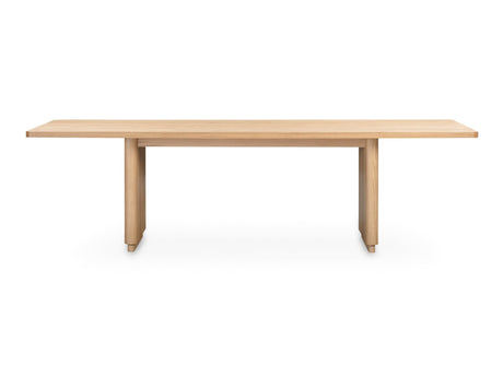 Round Off Natural Oak Large Dining Table - Ornate Home