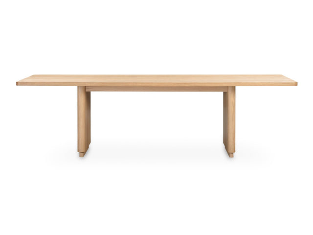 Round Off Natural Oak Large Dining Table - Ornate Home