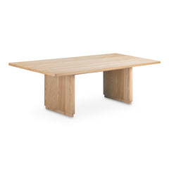 Round Off Natural Oak Large Dining Table - Ornate Home