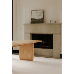 Round Off Natural Oak Large Dining Table - Ornate Home