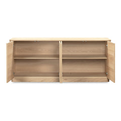 Round Off Natural Oak Sideboard - Ornate Home