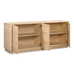 Round Off Natural Oak Sideboard - Ornate Home