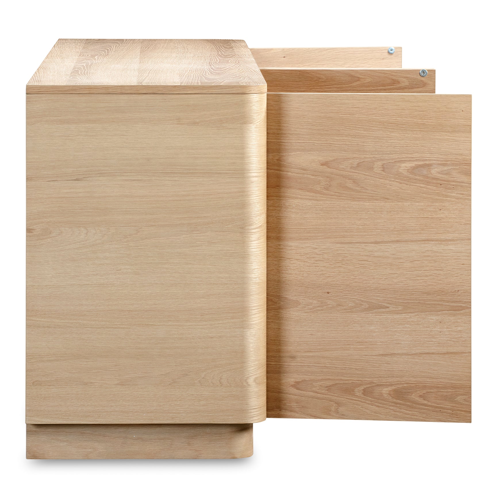 Round Off Natural Oak Sideboard - Ornate Home