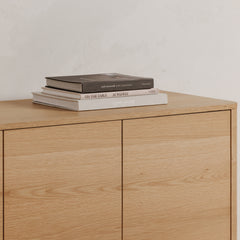 Round Off Natural Oak Sideboard - Ornate Home