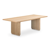 Round Off Natural Oak Small Dining Table - Ornate Home