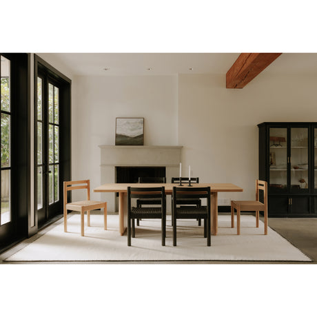 Round Off Natural Oak Small Dining Table - Ornate Home