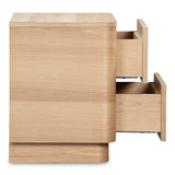 Round Off Natural Oak Tall Nightstand - Ornate Home