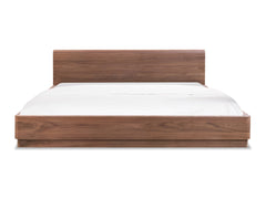 Round Off Walnut Brown King Bed - Ornate Home