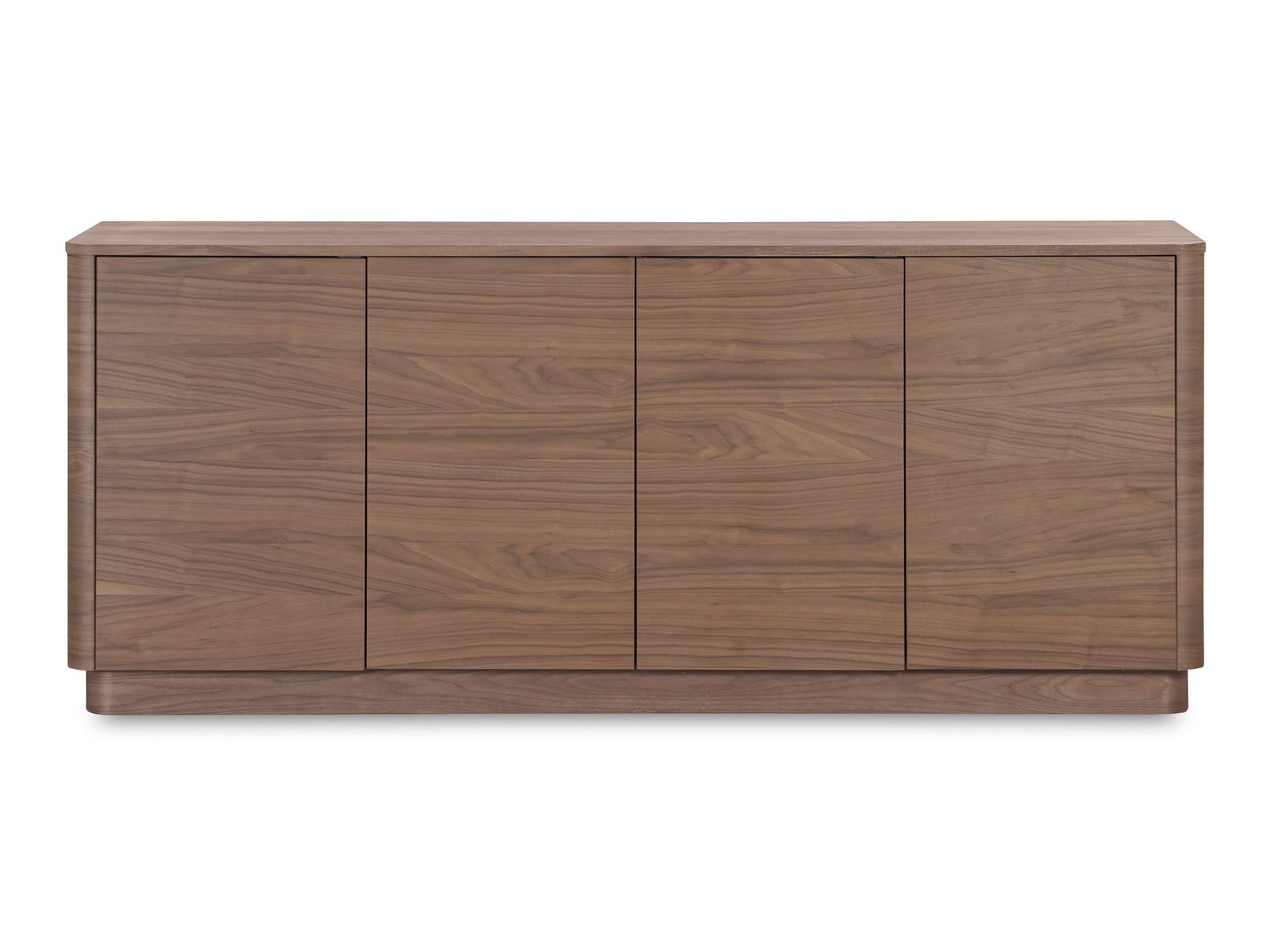 Round Off Walnut Brown Sideboard - Ornate Home