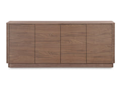 Round Off Walnut Brown Sideboard - Ornate Home
