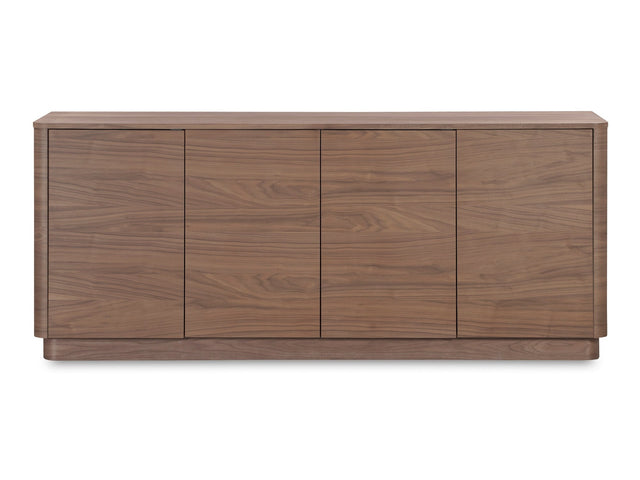 Round Off Walnut Brown Sideboard - Ornate Home