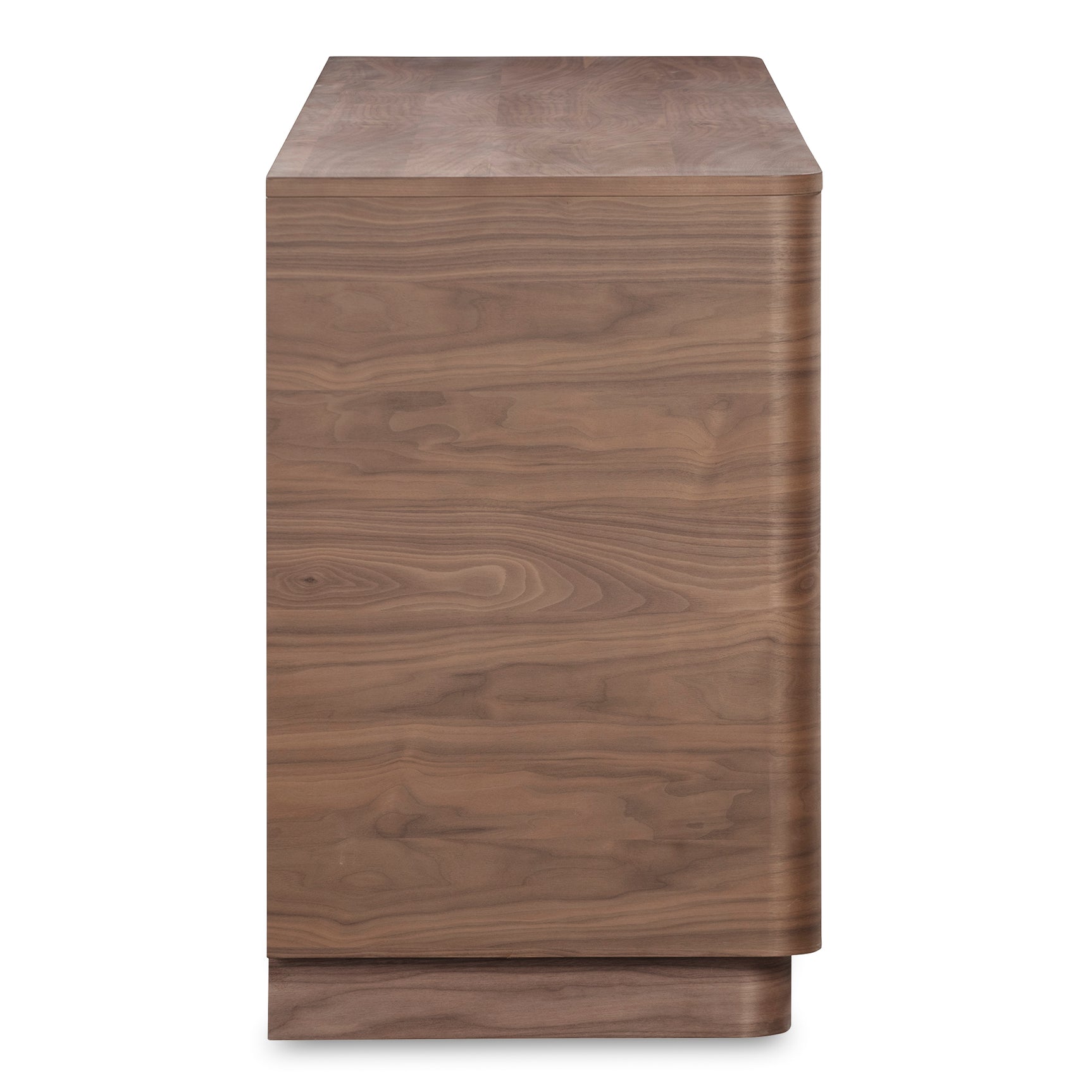 Round Off Walnut Brown Sideboard - Ornate Home