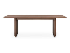 Round Off Walnut Brown Small Dining Table - Ornate Home